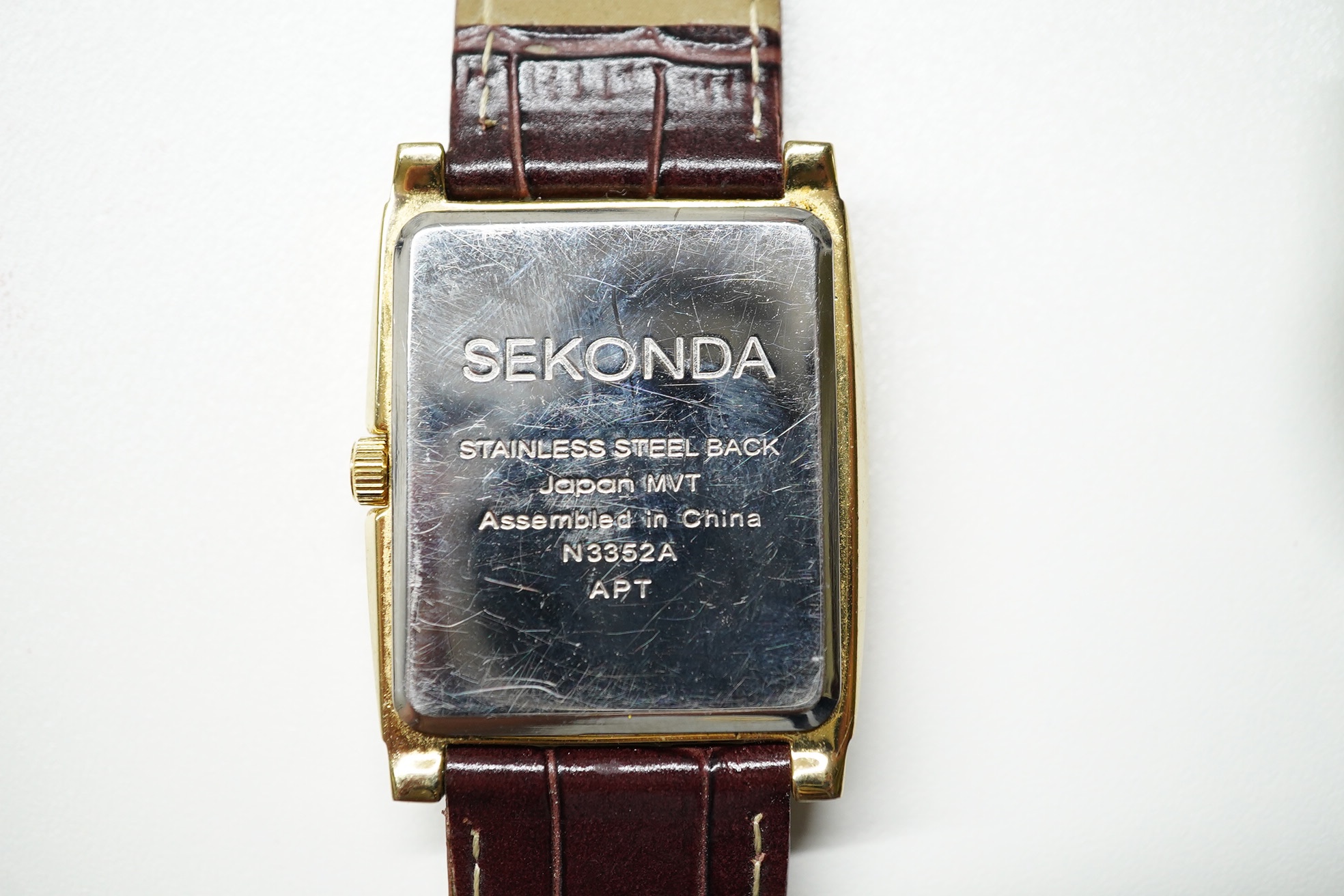 Four assorted gentleman's modern wrist watches, including Seiko, Sekonda and Rotary. Condition - fair to good